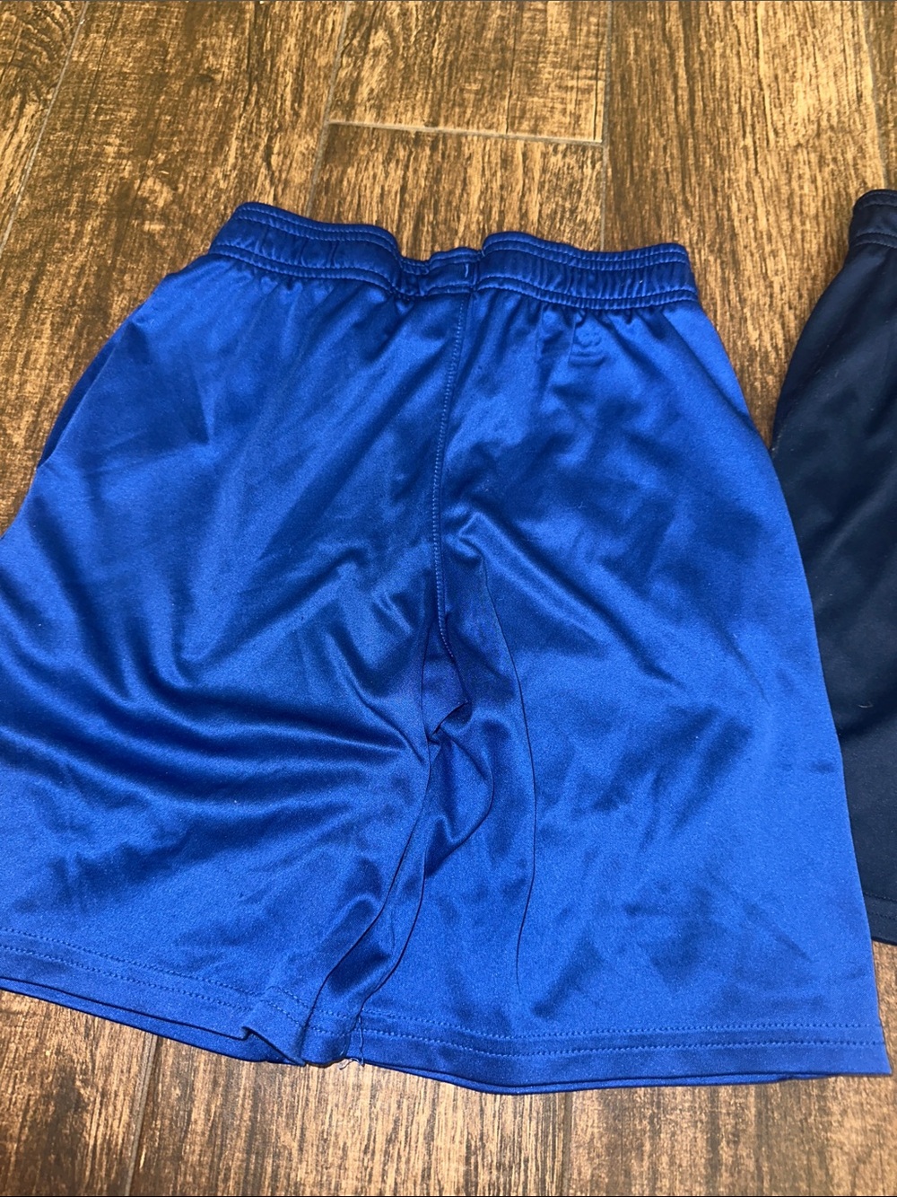 Under Armour Blue & Navy Boys' Performance Shorts with Logo - Picture 10 of 11